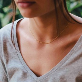 Gouden ignot ketting.