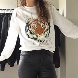 Witte sweater easy tiger